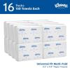New Kleenex Professional Universal Multifold Paper Towels, Bulk (01890), Absorbency Pockets, 9.2" x 9.4" Towel, White (150 Sheets/Pack, 16 Packs/Case, 2,400 Sheet Total)