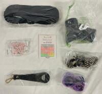 Assorted Home Essentials, Includes Eye Mask, Hair Ties, and More (See Photos)