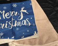 2 New Christmas Tree Skirt 42" & Pillow Cover 17 by 17"