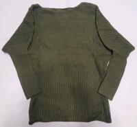 New - Women's Size Small Olive Green Sweater w/Thumb Holes .