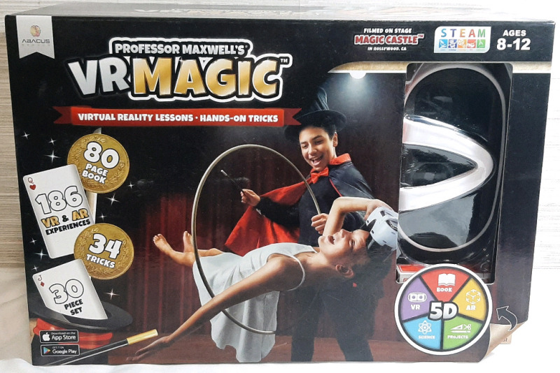 New in Box Professor Maxwell's VR Magic Kit | Package Measures 16" Wide, 6" Long, 10&frac12;" Tall