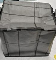 New Foldable Storage Bag Zipper Top with Handles 20 x 15 x 18"
