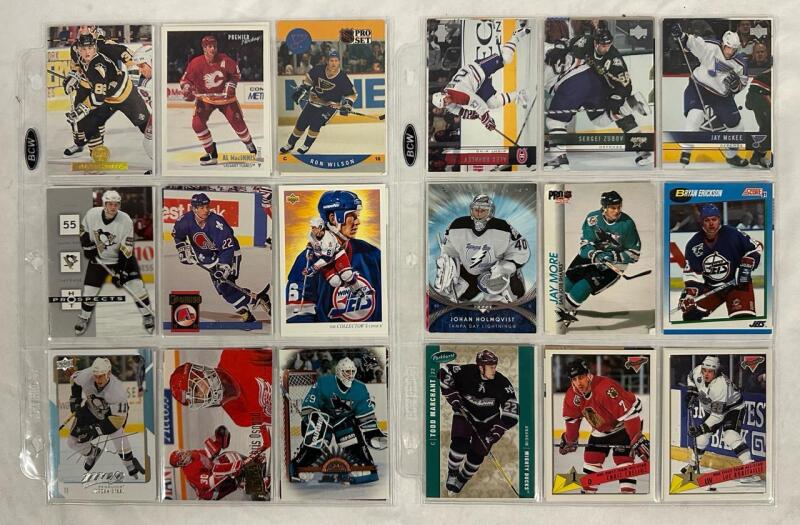 270+ Vintage to Newer NHL Hockey Trading Card Singles, Various Years