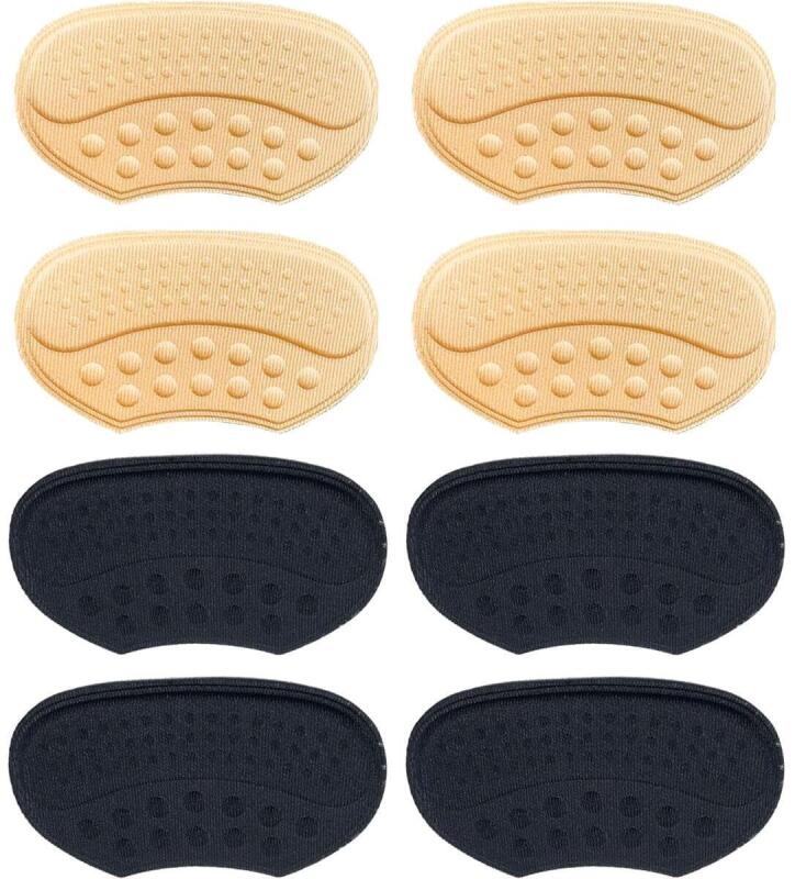 4 New Pairs Self-Adhesive Heel Pads, 3.5" Across, Save Your Shoes' Heels From Damage, And Save Heels From Damage From Backs of Heels Rubbing!