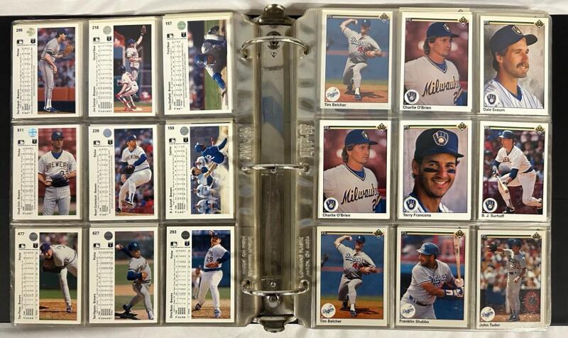 200+ Vintage 1990 MLB Baseball Trading Card Singles