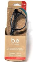 New +3.00 B.E. BIO EYES Carbon Neutral Readers With Pouch