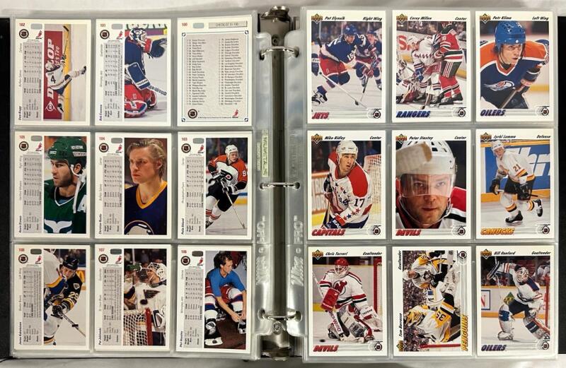 500+ Vintage 1991-1992 UD NHL Hockey Trading Card Singles - Not a Complete Set