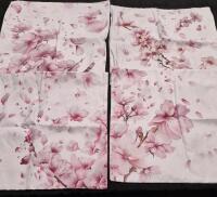 4 New Floral Decorative Pillow Cases 17.5 by 17.5"