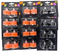 12 New 2-Packs LED Tealights With Batteries Included