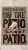 New Metal Patio Sign - 8"x12"