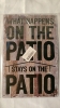 New Metal Patio Sign - 8"x12"