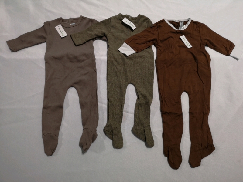 3 New Baby Sleepers PJ's sz 3-6 mtns & 6-9 mtns by Oona Baby