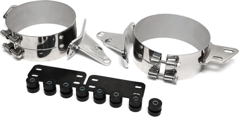 New Exhaust Retail $340 Mount Bracket Stainless Steel,7 inch,8 inch (8 inch KIT)