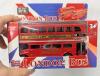 50 New Car & Industrial Vehicle Stickers (Most Around 3" Long) & Pull + Go Action Diecast London Double Decker Bus 3" Tall - 4