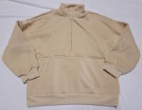 New Women's Sz. Medium Half-Zipper Sweater , Beige