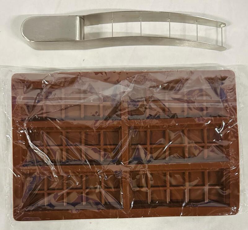 New Home Cooking Tools, Includes 10&rdquo; x 7&rdquo; Chocolate Bar Mould (6 Bars) and 9.5&rdquo; Long Watermelon Slicer