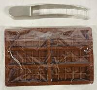 New Home Cooking Tools, Includes 10&rdquo; x 7&rdquo; Chocolate Bar Mould (6 Bars) and 9.5&rdquo; Long Watermelon Slicer