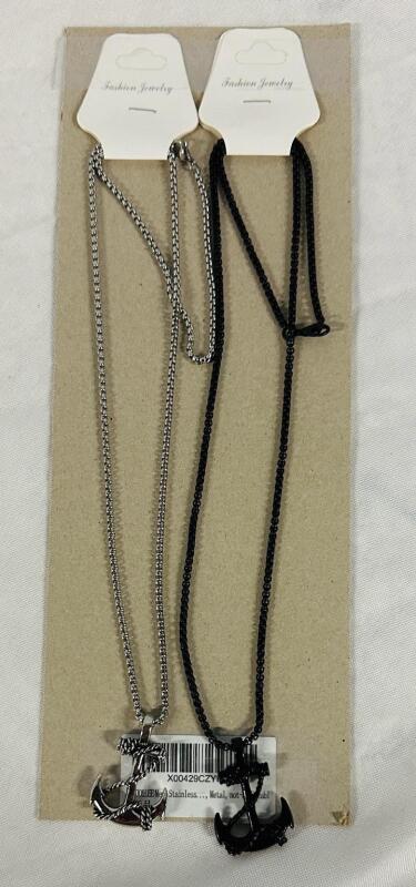 2 New Men&rsquo;s Anchor-Design Chains