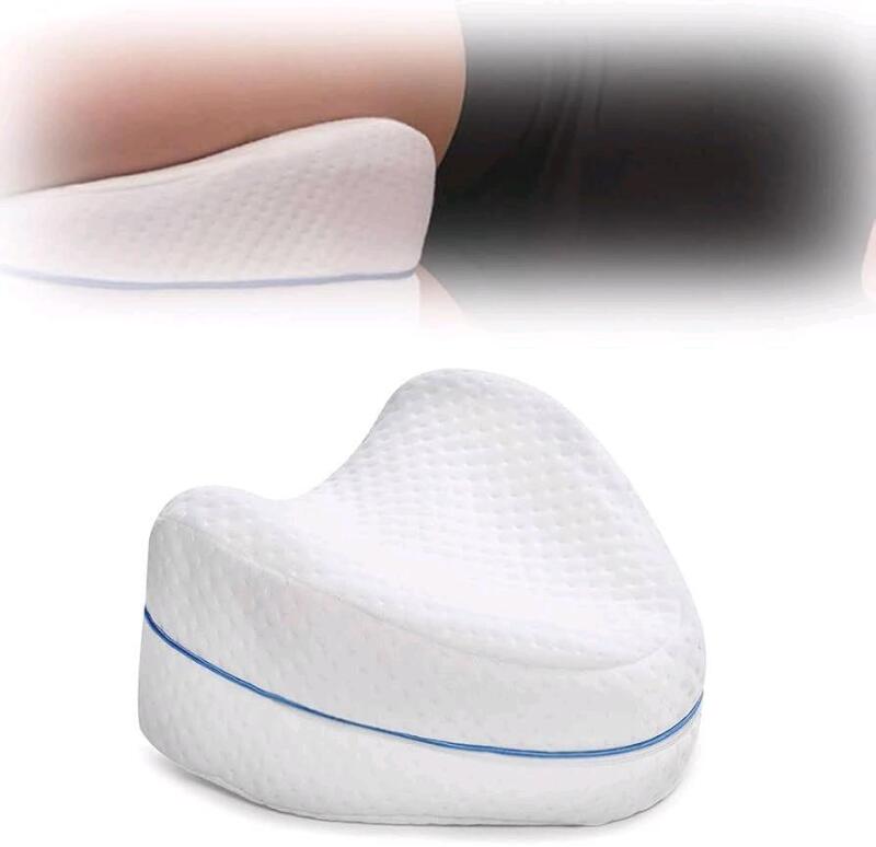 New CELCIUS Memory Foam Knee Pillow With Removable Cover. 9" Long