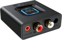 New 1Mii Bluetooth 5.1 Receiver for Home Stereo, Bluetooth Audio Adapter with 3.5mm RCA, Wireless Hi-Fi Music Streaming from Smartphone/Tablet to Wired Speaker, 12hrs Playtime, Bass Mode, Model ML201