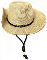 New O/S Adult Foldable Straw Hat Cowboy Sun Hat Cap Summer UV Protection UPF50+ Wide Brim Beach Hat, 56cm Circumference