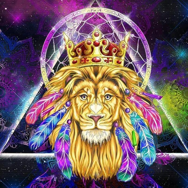 New Suyaloo 5D Diamond Painting Kits for Adults - Diamond Art Kits for Adults Kids Beginner,DIY Lion King Full Drill Paintings with Diamonds Gem Art for Adults Home Wall Decor Gifts 13.8x13.8inch