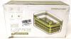New ICE LATTICE Ice Cube Tray for Freezer with Lid and Bin, 64 Ice Cubes, 2 Trays, Container, Lid With Easy Ice Removal Button & Ice Scoop (Green) - 4