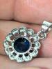 Gorgeous New Sterling Silver Stamped S925 Pendant on 18" Long Chain & Matching Pierced Earrings 1.1" Long - 6