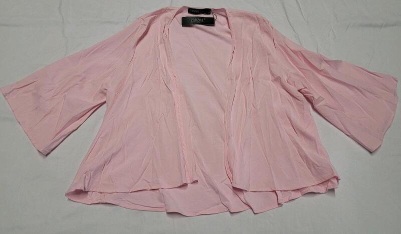 New Women's Sz. Medium Pink Open Jacket Style Shirt