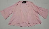 New Women's Sz. Medium Pink Open Jacket Style Shirt