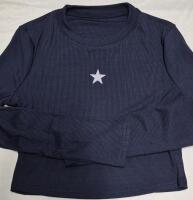 New sz Large Women's Long Sleeve Crop Top