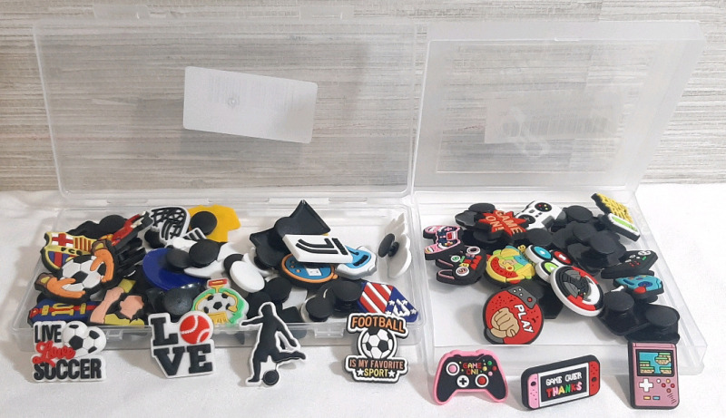57 New Croc Style Charms | Gaming And Soccer Themed