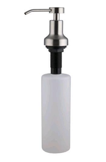 New - PlumbShop Brushed Nickel Easy-Fill Soap Dispenser for Equipped Kitchen / Bathroom