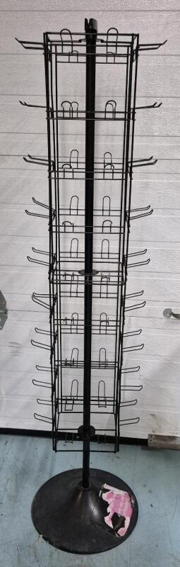 63" Tall Metal Store Display Rack Swivels Great Vendor Lot