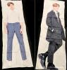 New Double Sided Presumed K-Pop / Actor (?) Body Pillow / Love Pillow 18.75" &times; 57" Long With Side Zipper Access