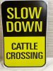2 New 8&rdquo;x12&rdquo; metal signs | Humorous cow theme Moo! - 3