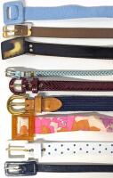 9 Size Medium (32" - 34") Long Vintage to Modern Belts : Liz Clairborne, Emmanuel For Canada +, 0.25" - 1.15" Wide