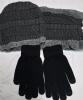 New Adult Winter Hat , Neck Warmer & Pair of Gloves - 2