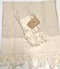 2 New Sea Me At Home 100% cotton Tasseled Kitchen Dish Towels 30" Long