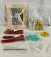 Assorted New Home Essentials, Includes 8&rdquo; x 10&rdquo; Picture Phrame, 40+ Dessert Cups, 2 Dish Grippers, and More