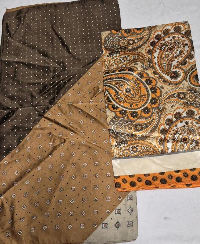 2 New Fancy Scarves 26 by 26"