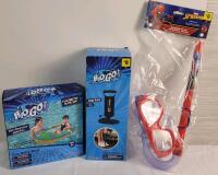 New H2O GO! Pool Baby Boat , H2O GO! Hand Pump & Spider-Man Snorkel Kit