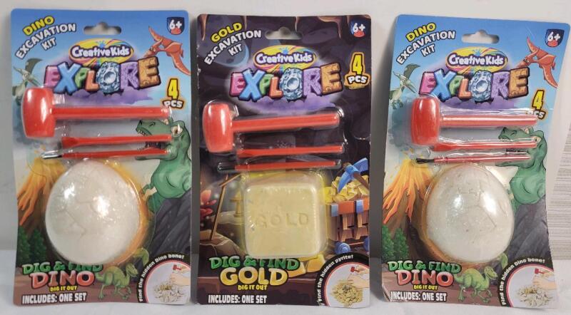 Three (3) New Creative Kids Explore Kits.