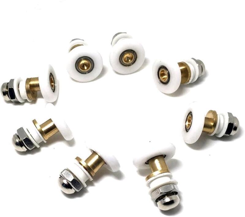 New 8-Pack Metal Shower Door Rollers Wheels Runners Pulleys "Rolli" 8 x 301-9 25mm