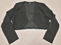 New Women's Sz. XL Black Open-Front Cropped Blazer.