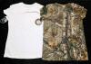 2 New Size MED Women's REALTREEE Fitted & Non-Fitted Cotton Blend T-Shirts - 2
