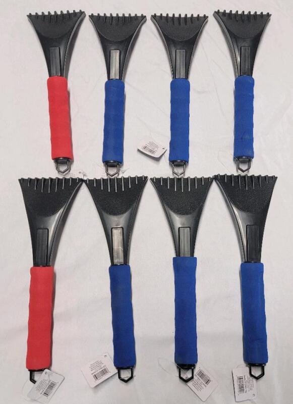 Eight (8) New Hand-Held Windshield Ice Scrapers