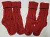 Two (2) Pairs New OS Cable Knit Slipper Socks