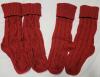 Two (2) Pairs New OS Cable Knit Slipper Socks - 2