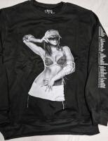 New sz Medium Women's Tate McRae Sweatshirt 2024 Tour Dates on Sleeve
